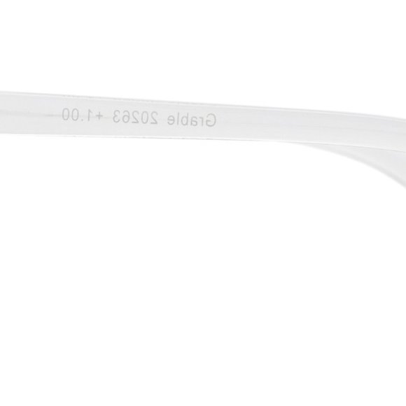 Clear Frame Wayfarer Readers 2.5 Strength NEW w/Case - Picture 10 of 11